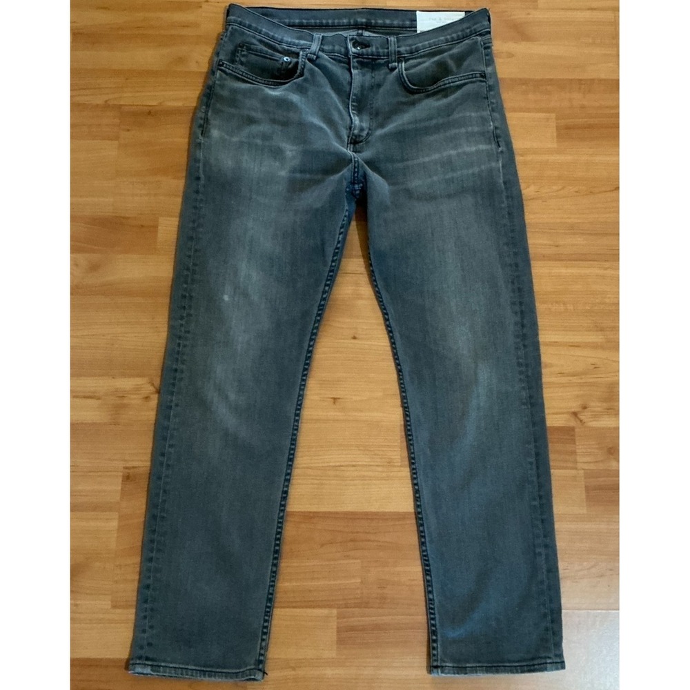 rag & bone Fit 2 Slim Jeans Mens 33 Rockwell Gray Straight Leg Denim